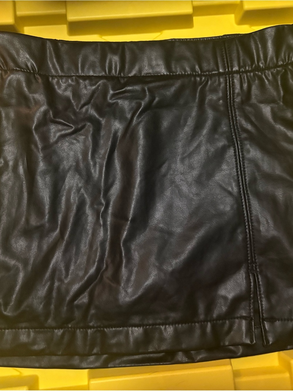 American Eagle Outfitters Black Faux Leather Mini Skirt